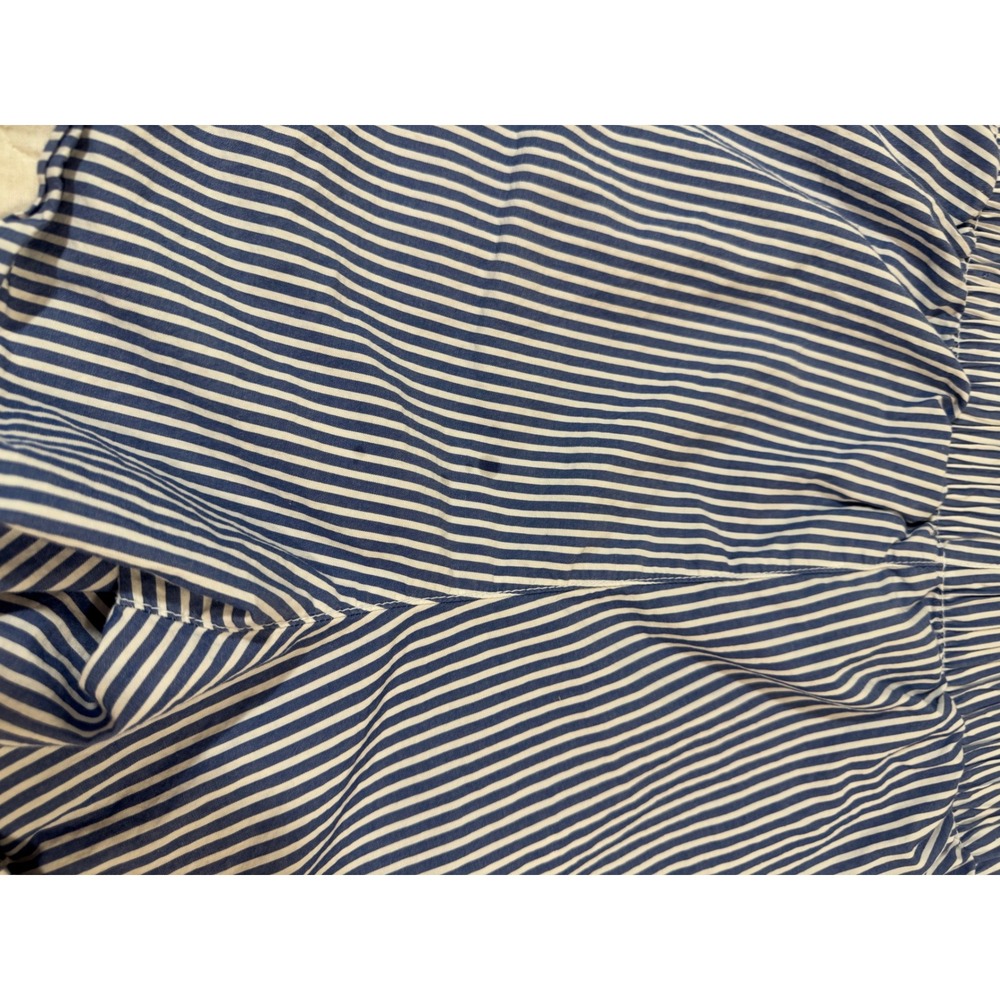 Lovestitch Blue White Striped Elastic  Waist Boxer Shorts Womens Medium‎ Pockets - Picture 4 of 7